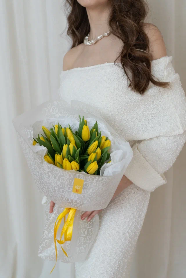 Букет тюльпанов Лимонное суфле