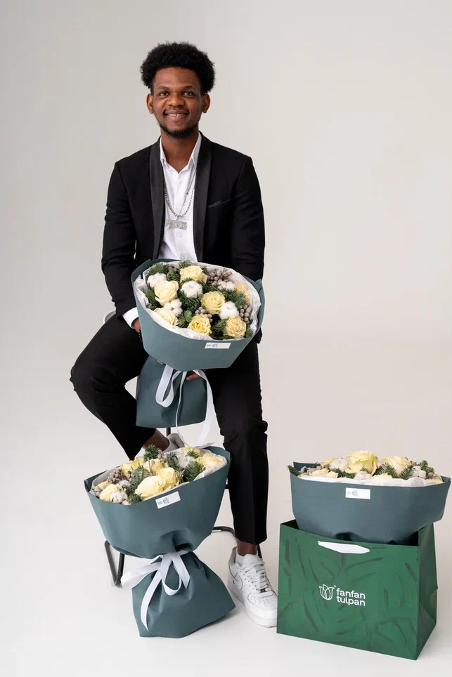 Новогодний букет Мятная свежессть