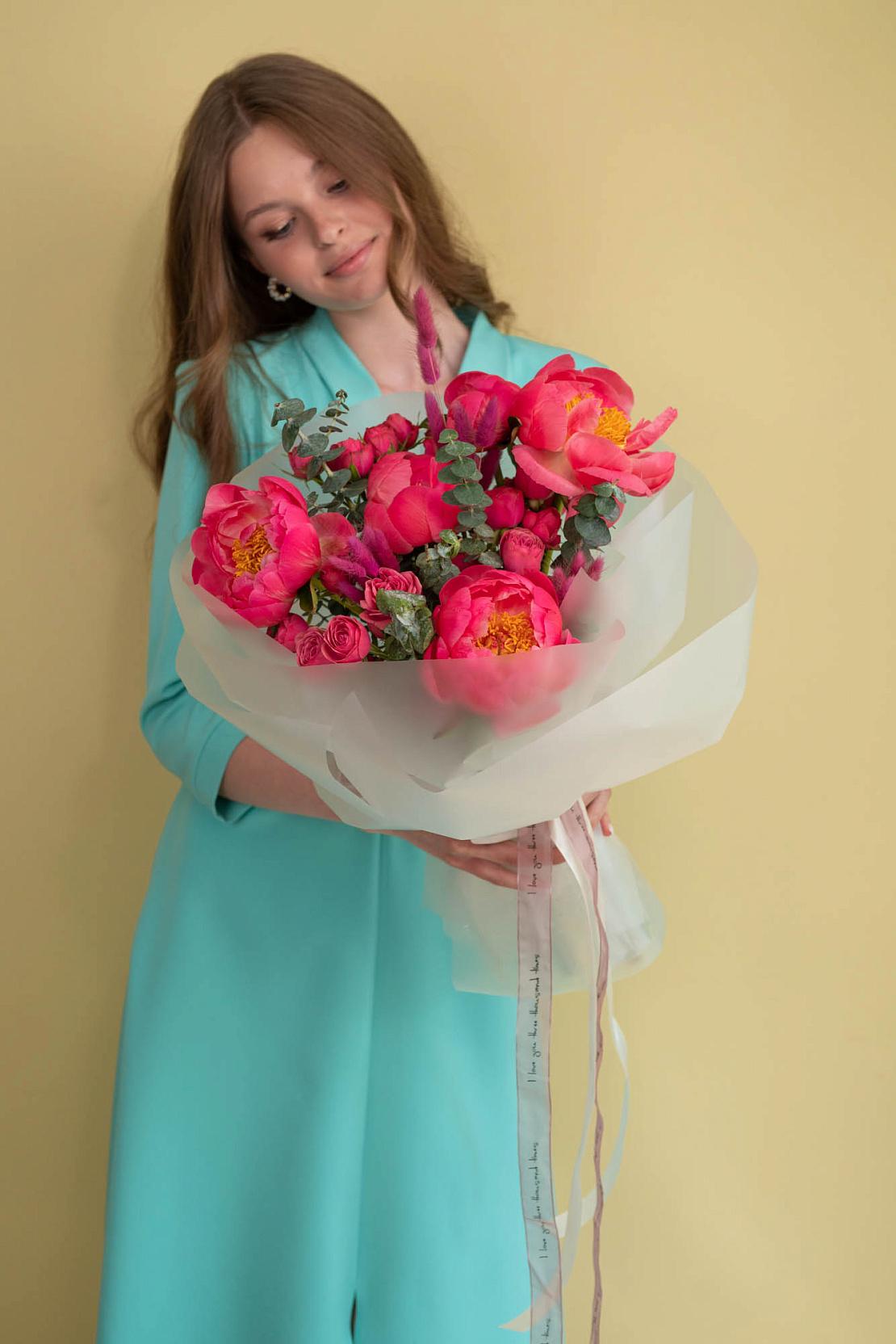 Букет пионов Жаклин